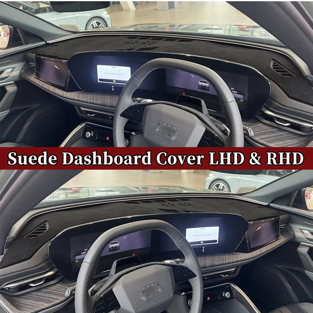 

Car Suede Dashmat Automobile Dashboard Cover Dash Mat Anti-UV Accessories For Audi Q5 SQ5 GU Sportback 2025 2026 2027