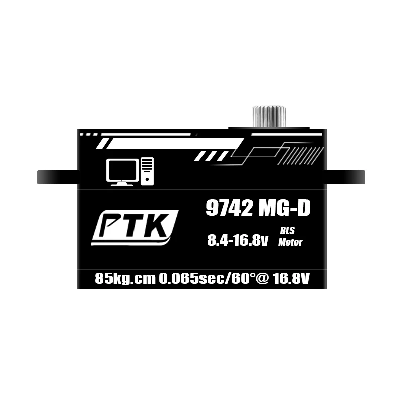 ptk servo 9472 MG-D 85KG metal brushless servo 1/8 drift Car, low servo Rc Car steering is programmable