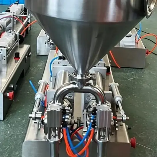 

High Viscosity Semi-Automatic Filling Machine for Yogurt Cosmetic Cream Sauce Honey Thick Hot Products Packaging Equipment