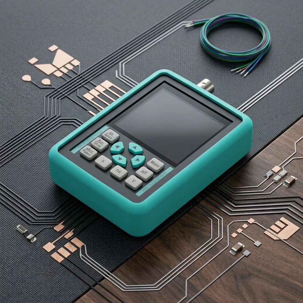 DSO1511G 120MHz Digital Oscilloscope Portable 500MS/s Sampling ARM+FPGA+ADC Design for Embedded System Development