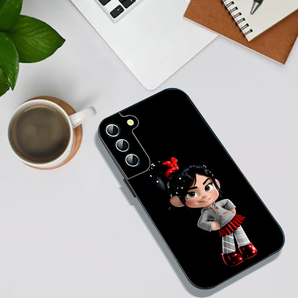 W-Wreck-It Ralph Phone Case For Samsung Galaxy A52 A12 A51 S21 Edge S22ULTRA S23 S20LITE Plus Ultra Black Cover