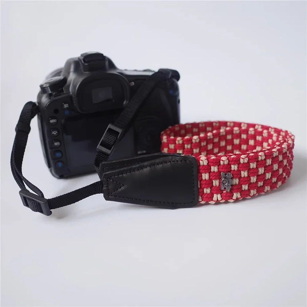 Cotton Woven Adjustable Camera Strap Micro Single Camera Neck Strap DSLR Digital Camera Crossbody Shoulder Strap