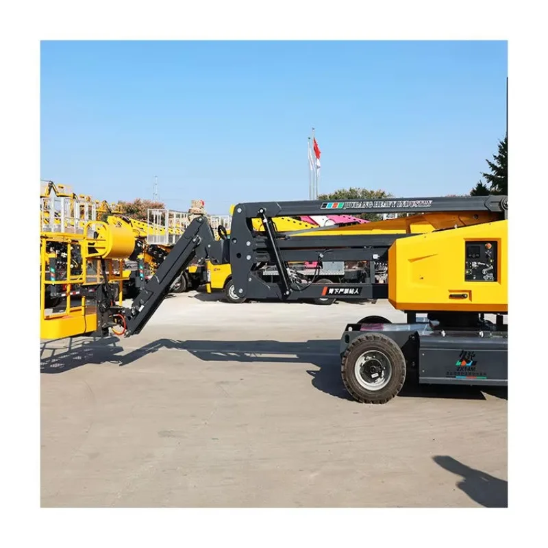 Mobile Elevating Work Platform Equipment 16m Cherry Picker Boom Lift for Building Garden and Outdoor Maintenance Jobs