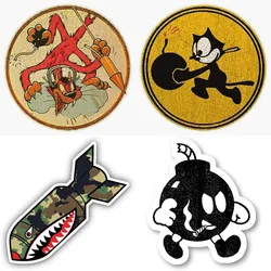 Angry Bom b Funny Biohazard Nuclear Bom b stickers Window Truck Car Vinyl Bumper Sticker Waterproof Laptop Wall Decal
