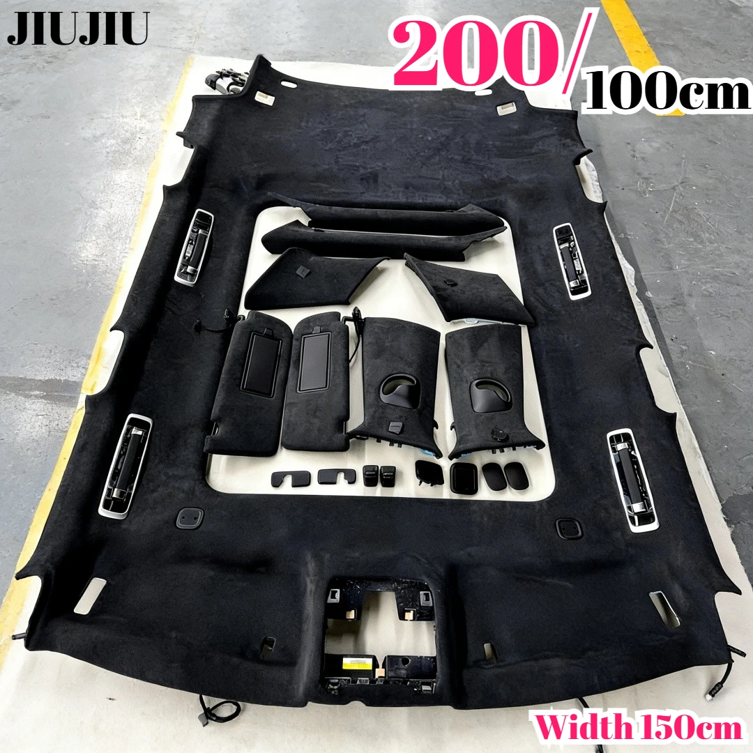 

Большая самоклеящаяся замшевая ткань для обшивки салона автомобиля, ремонта и модификации потолочных панелей, DIY-ремонт, бархатная ткань для интерьера