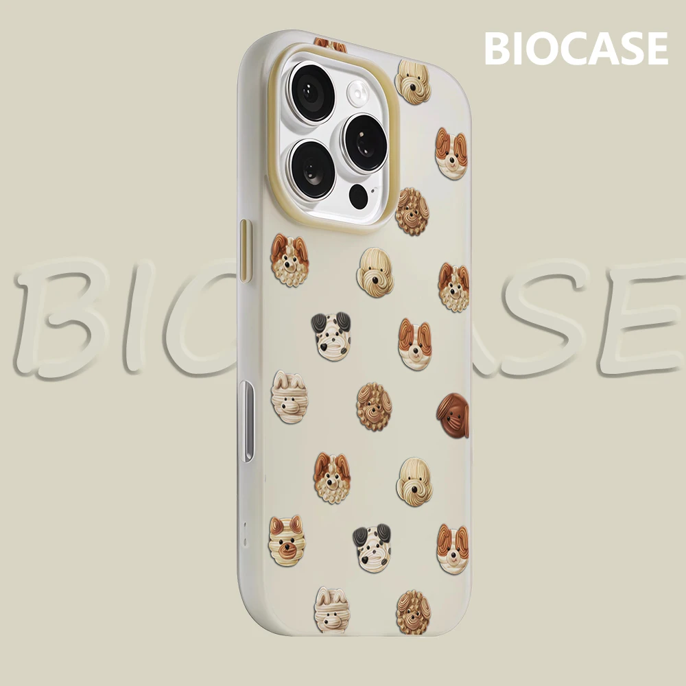 

Чехол для телефона Cute Dog Heads IPhone 17 Must-Haves для IPhone 16 Pro Max 15, 14, 13, 12 Plus, двухслойный чехол-конфетка