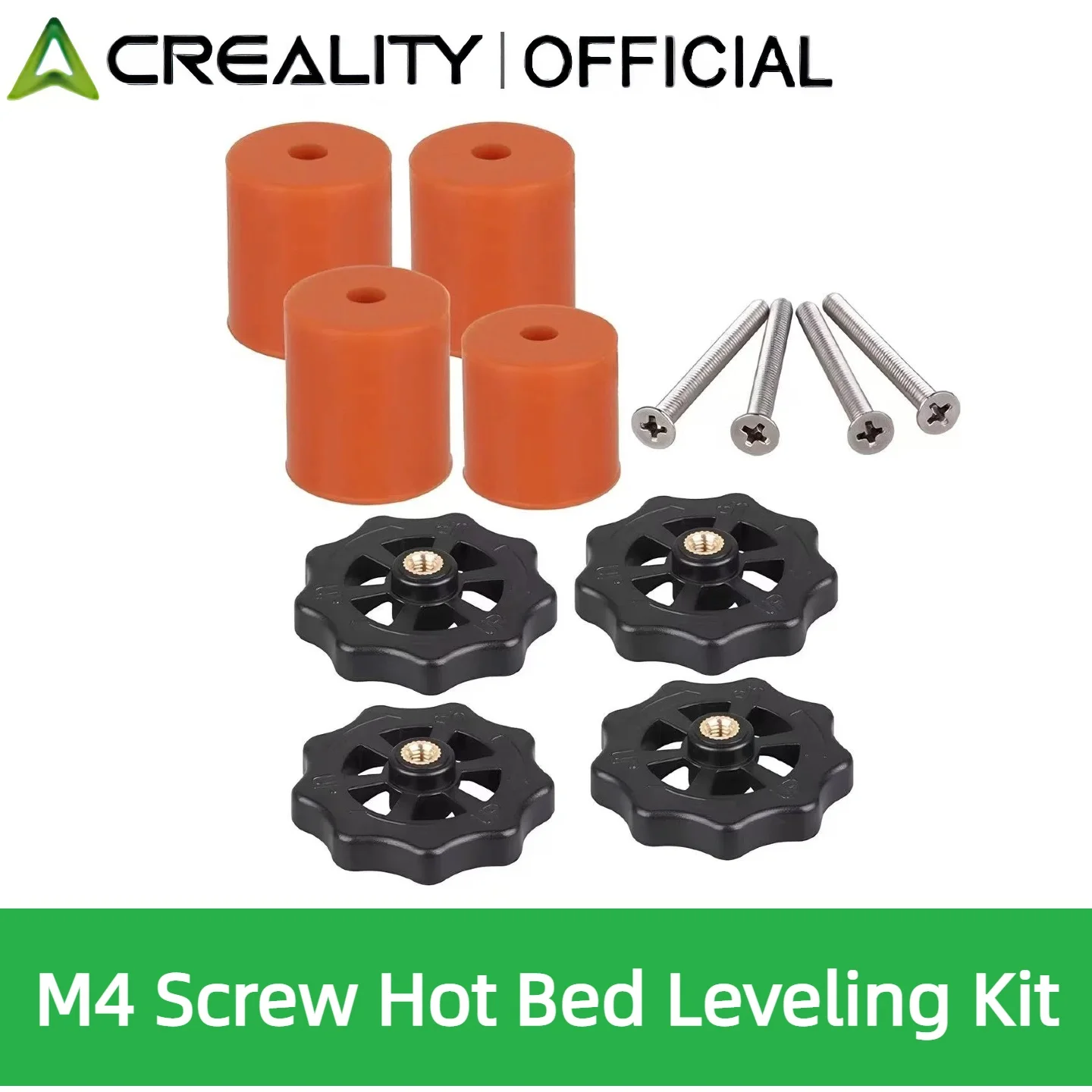 

Creality 3D Printer Accessories CR10 Hand Screw Nut Silicone Column M4 Screw Hot Bed Leveling Kit Ender3