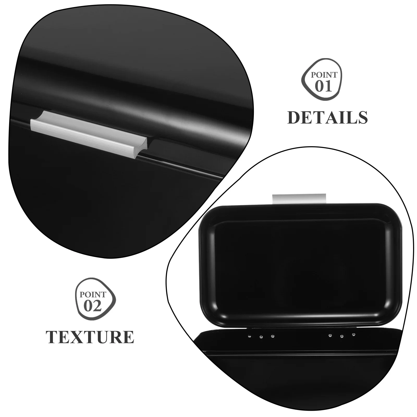 

Vintage Iron Box Large Capacity Metal Storage Container For Kitchen Countertop Easy To Clean Multi-Function Food