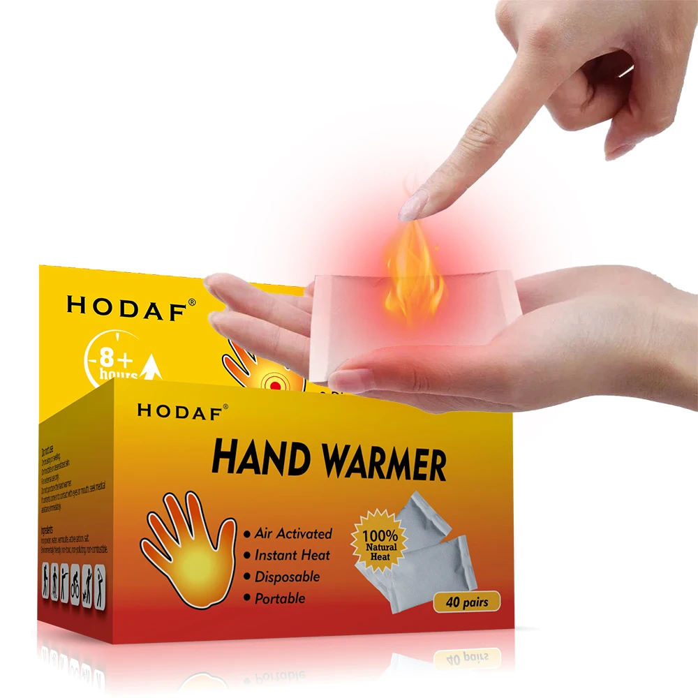 

40pcs Disposable Hand Warmer Value Pack Self-heating Cold-proof Warming Abdomen Warming Patch Warm Body Patch