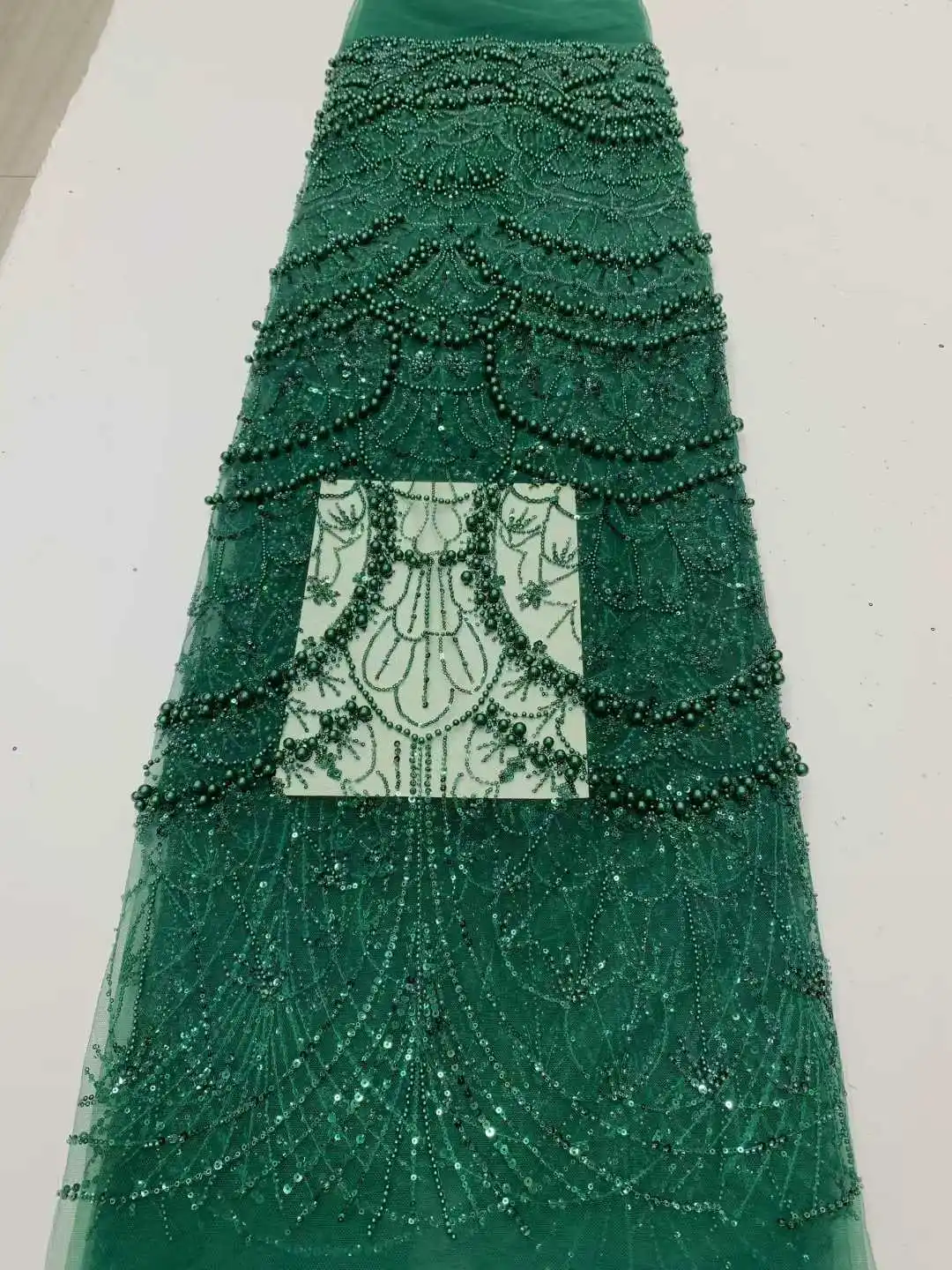 الفرنسية الأفريقية العريس أقمشة الدانتيل مطرز عالية الجودة التطريز للنساء فستان الزفاف النيجيري الترتر أقمشة الدانتيل 5 ياردة #4