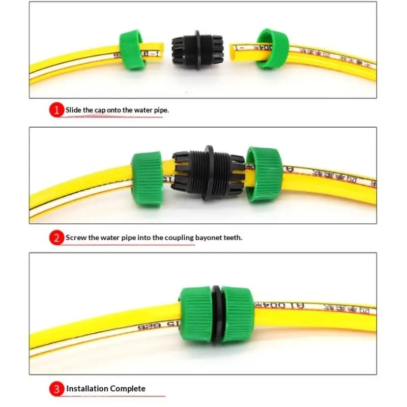 HOT!5Pcs Flexible Hose Connectors Quick Onnect Water Pipe Fittings Water Pipe Extension Connectors Garden Drip Irrigation