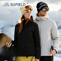 SUPIELD Winter Aerospace Star Shell Jacket Light Thin Air Gel Condensed Velvet Northeast Winter Coat Cold Resistant Warm Coat