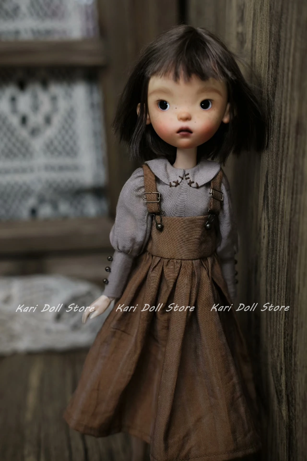 

Kari Doll Clothes and skirts 2025Brown retro dress suit for Landazz Landoudou Doll