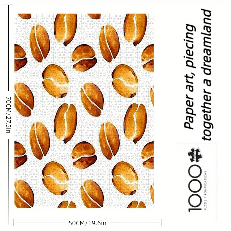 종이 퍼즐, 커피콩 디자인의 DIY 퍼즐, 성인 퍼즐, 가정 레저, 사무실 모임, 크리스마스 퍼즐에 적합