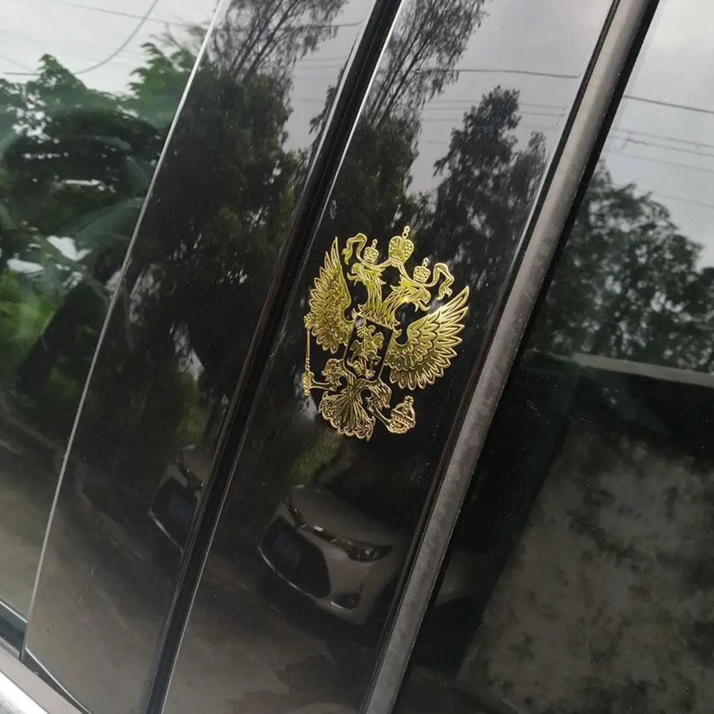 

Metal Car Stickers 3d Metal Emblem Badge Car Decals Coat Federation shaped Arms Stickers Of Emblem Eagle Stickers Ru J2q9