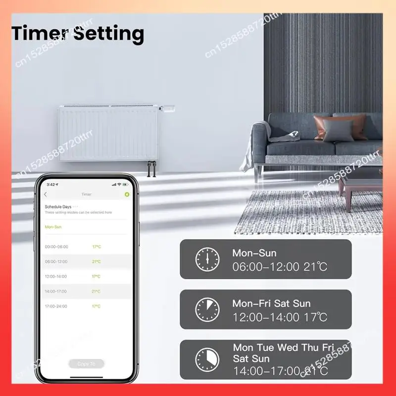 

ABNR Tuya Zigbee термостатический клапан радиатора умный термостат TRV программируемый регулятор температуры радиатора