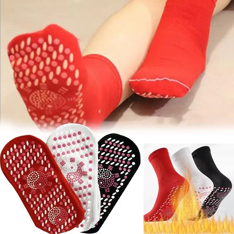 

1/5/10pairs Self Heating Socks, Anti Fatigue, Winter Outdoor Warm Socks, Healthy Socks, Foot Massager, Unisex Hot And Cold Socks