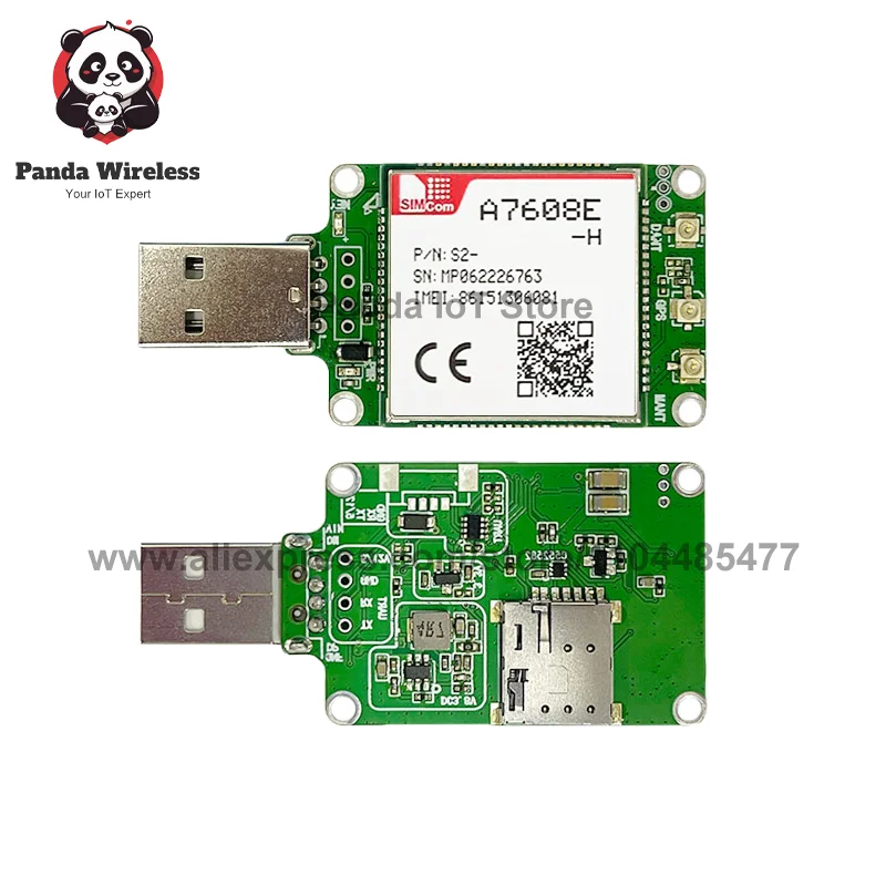SIMcom A7608E-H/A7608SA-H/A7600C1-MASE LTE CAT4 USB Dongle suporrt Data Voice GNSS Replace SIM5320E SIM5360E with GPS external