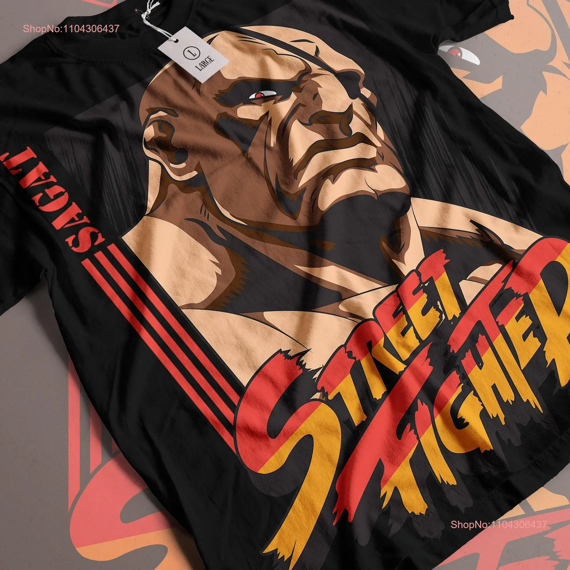 Sagat SF2 Revival Premium T shirt long or short sleeves