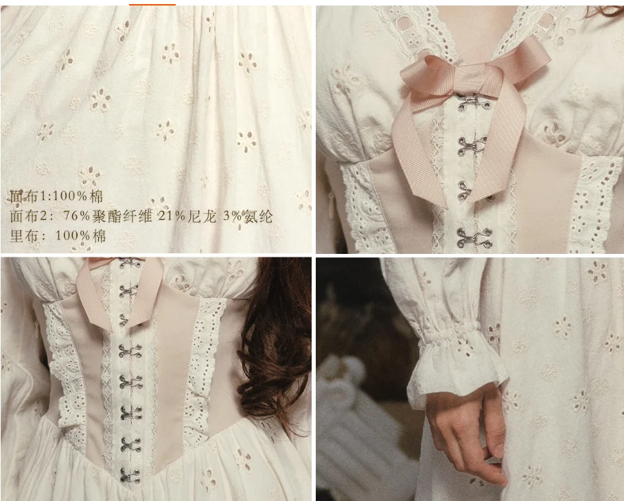 TIYIHAILEY Sukienka damska na wiosnę i jesień, długi rękaw, długa maxi, rozmiary XS-XL, vintage, wysoki stan, nowość 2025, dekolt w serek, imitacja 2-częściowej, haftowana