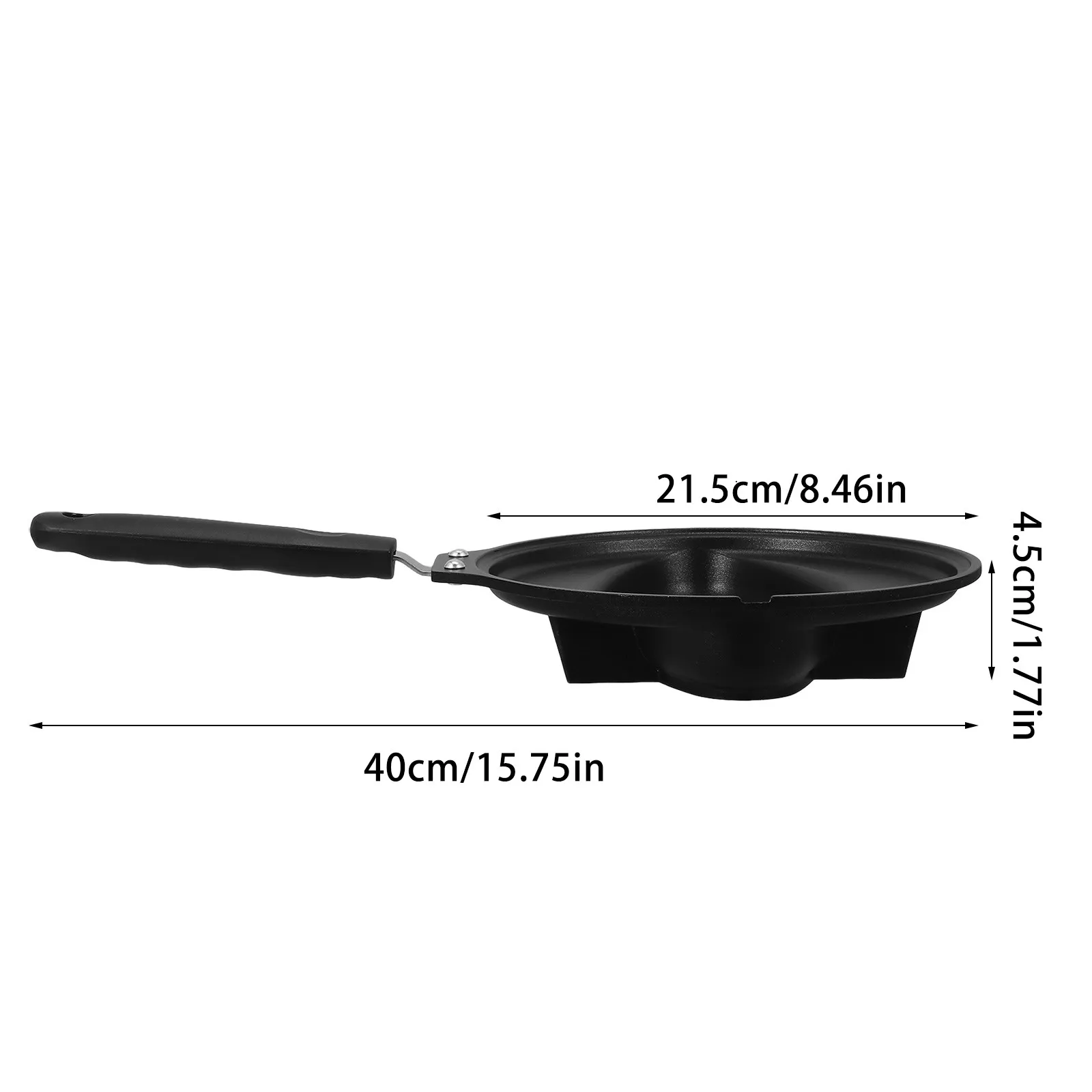 1Pcs Omelette Rice Pan Non-Stick Frying Pan Premium Iron Construction Humanized Handle Hanging Hole Easy Clean Stovetop Campfire