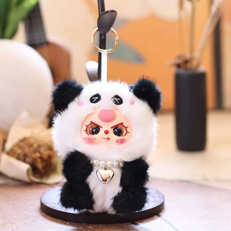 Bonito bonito virou em um vinil bebê de três anos de idade pequeno pingente brinquedo de pelúcia boneca dos desenhos animados saco pingente chaveiro boneca