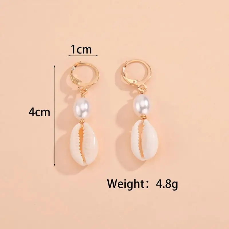 1 Set Muschel-Haarringe im Bohemian-Urlaubsstil, Hip-Hop Dirty Braid Personalisierte Casual Haarspange – Detail 11