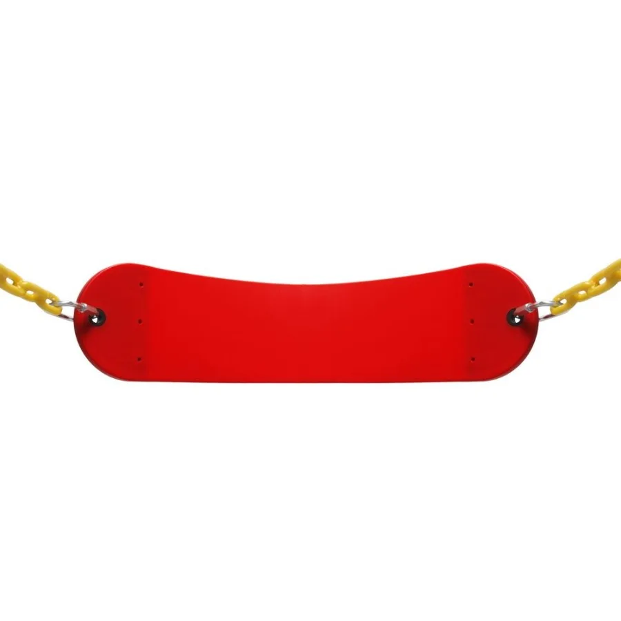 Conjunto de assento de balanço resistente acessórios substituição balanços slides ginásios ao ar livre vermelho