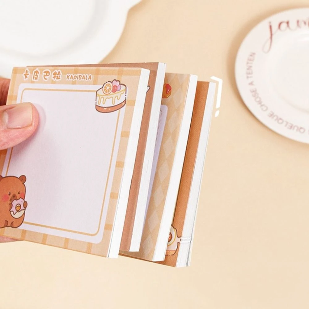 Multifunzione Cute Capybara Sticky Note autoadesivo N Times capibara Memo Pad Notebook blocco Note messaggio Paper Office