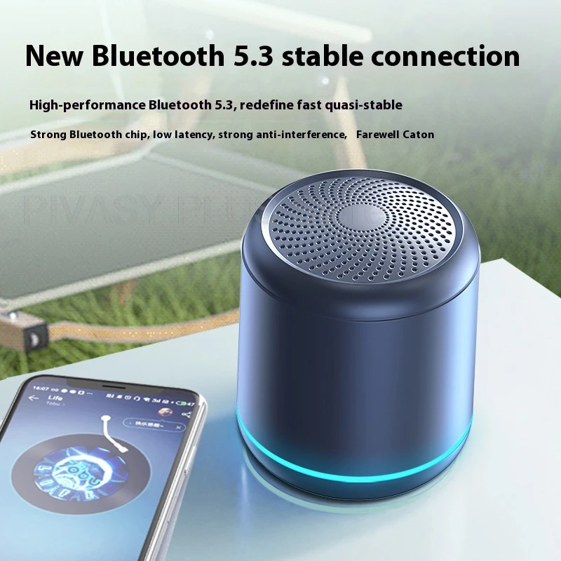 Portable Bluetooth Speaker 50MM Full Range Driver Speakers Frequency TF Card AUX Input Soundbar For Outdoor Travel Home Party