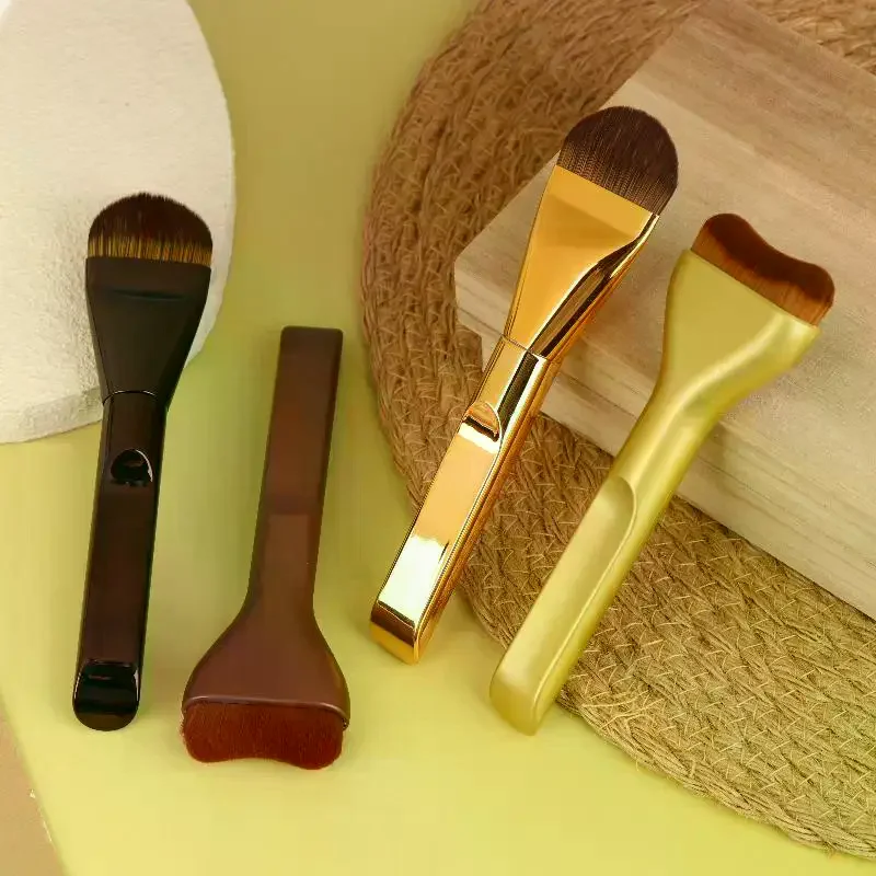 Juego de brochas de maquillaje para base, cepillo ultrafino para máscara superior para crema líquida, cosméticos, herramienta de belleza para mezclar, regalo Premium, 1/2 Uds.