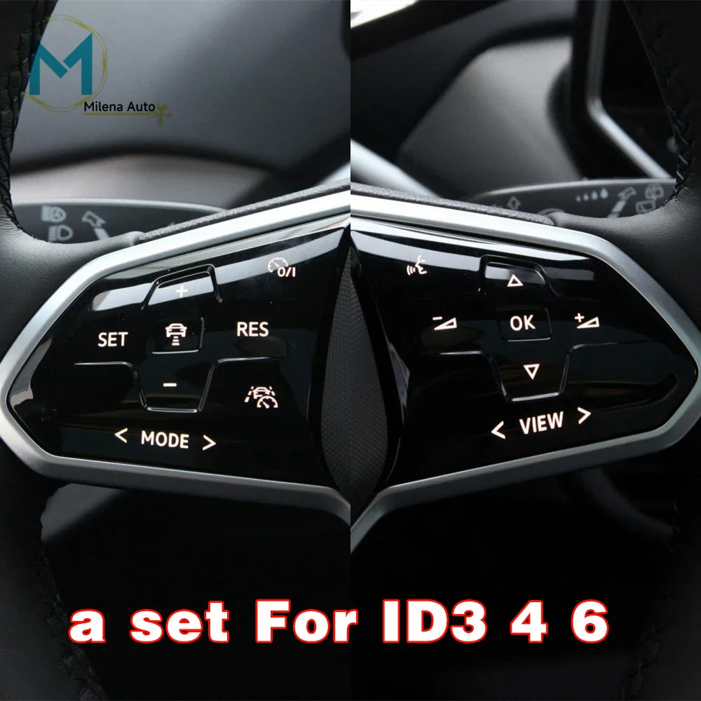 For VW Golf7 MK7 Golf 8 MK8 Passat B8 Tiguan L For ID3 ID4 ID6 1EA959442A/B Multi Function Steering Wheel LCD Touch Button Shell