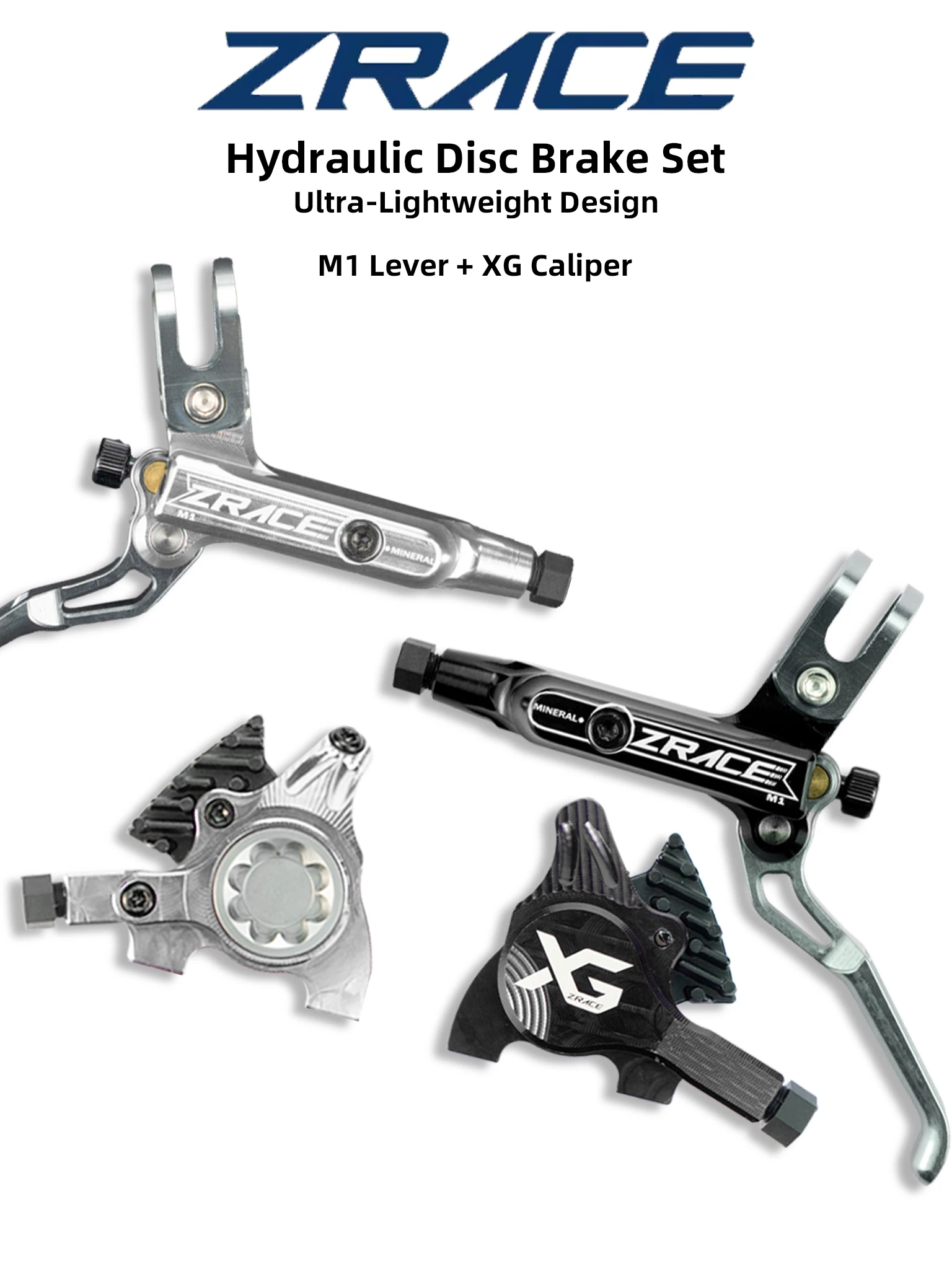 AliExpress ZRACE M1 XG Flat Mount Brake for Flat Bar Gravel / BMX Raceing,Full CNC Lightweight, Front and Rear Flat Handler Bar Gravel