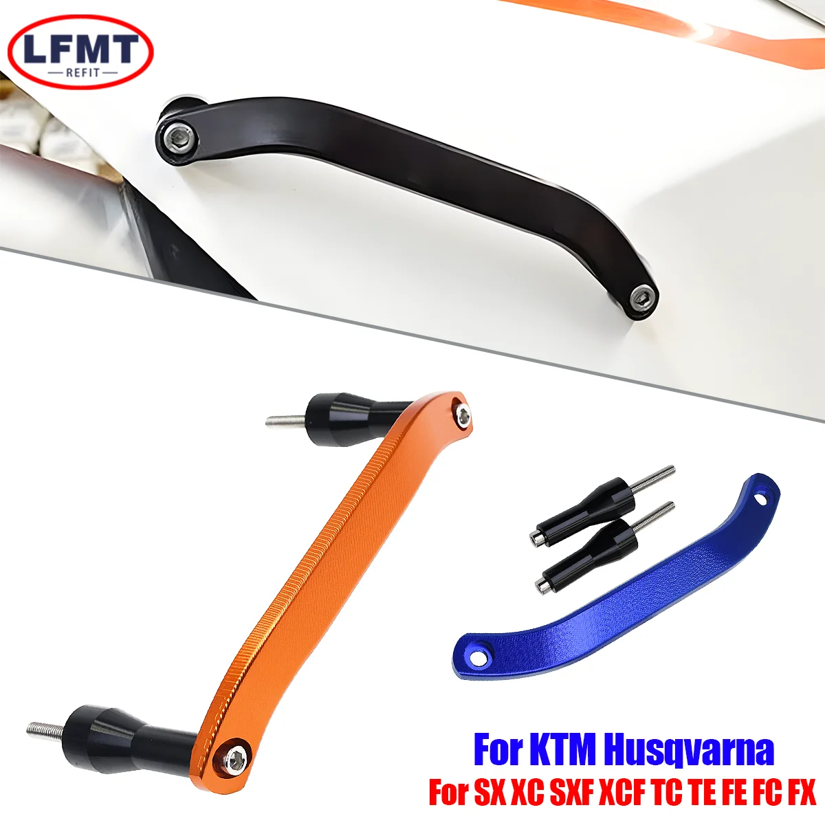 Алюминиевый поручень для заднего пассажира с ЧПУ для Husqvarna FC FE FX TC TE TX для KTM SX SXF EXC EXCF XC XCF XCW 2020 2021 2023