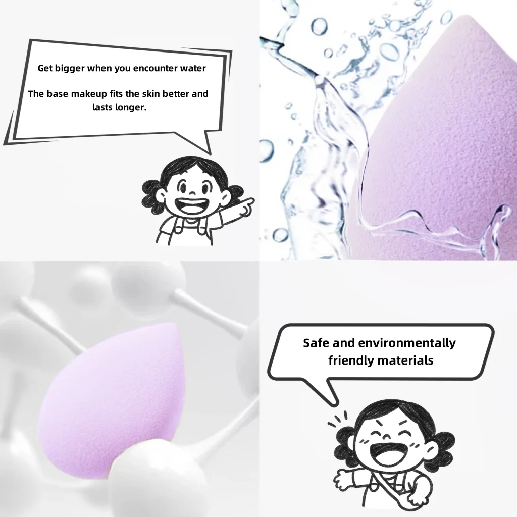 Esponja cosmética para maquillaje, base en polvo, esponja de maquillaje profesional para mujeres, herramientas de maquillaje, accesorios cosméticos, 1 Uds.