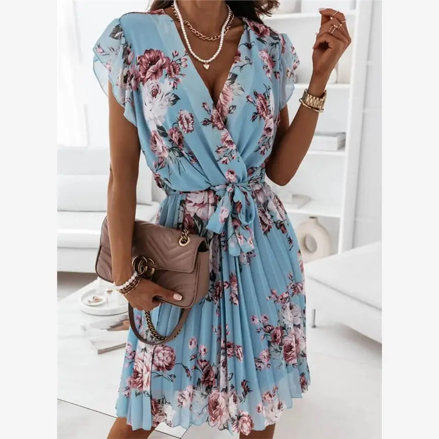 Ele V-Ne Pleated Sk… - image