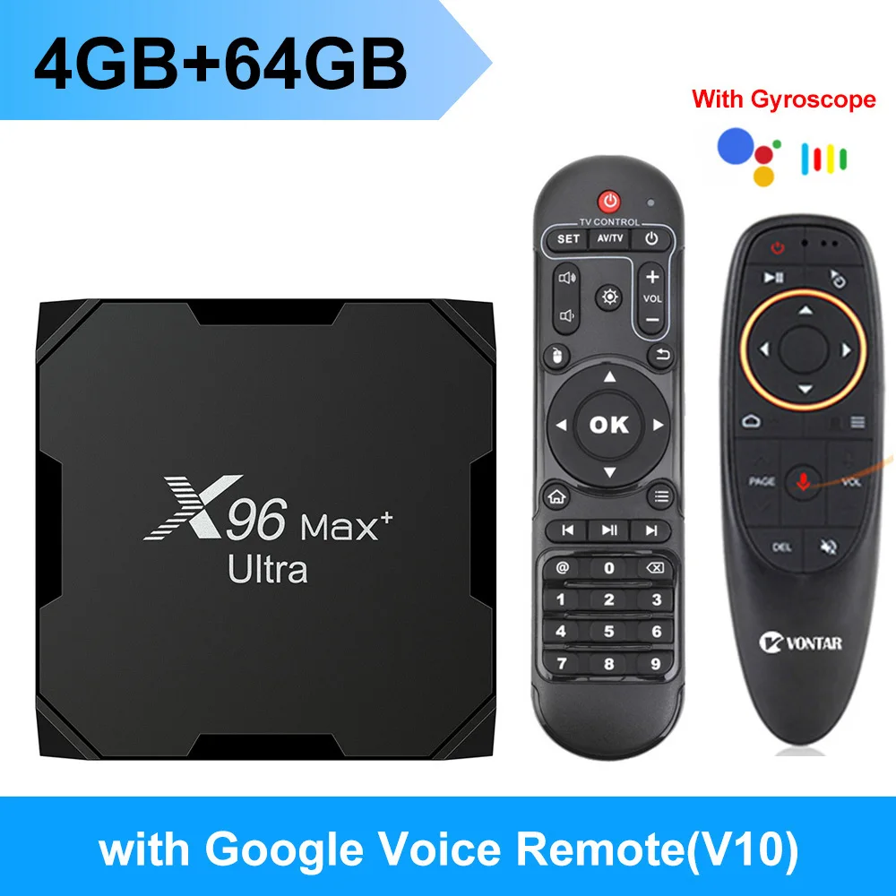 X96 Max Plus Ultra TV Box Android 11 Amlogic S905X4 4G 64G Support