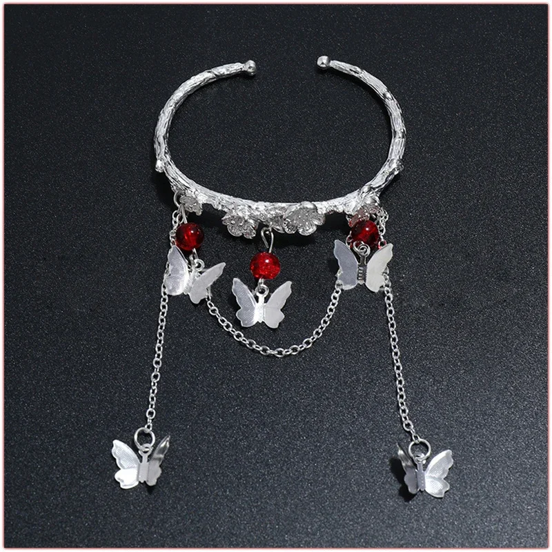 Anime Heaven Official’s Blessing Tian Guan Ci Fu Bracelet Hua Cheng Xie Lian Cosplay Beads Butterfly Hand Chain Accessories Gift