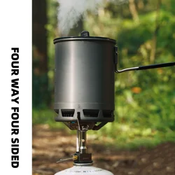 2800W Aluminum Alloy Multi-functional Folding Gas Stove Outdoor Cooking Set Camping Picnic Ultra Lightweight Portable Stove Set