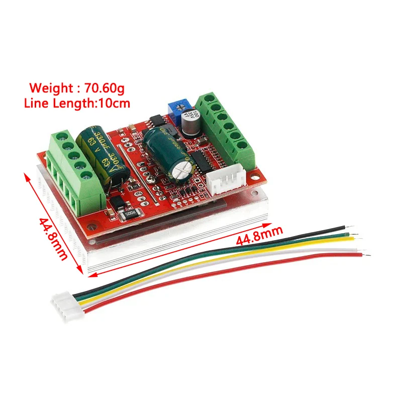 DC 6-60V 400W BLDC Three Phase DC Brushless Motor Controller PWM Hall Motor Control Driver Board 12V 24V 48V