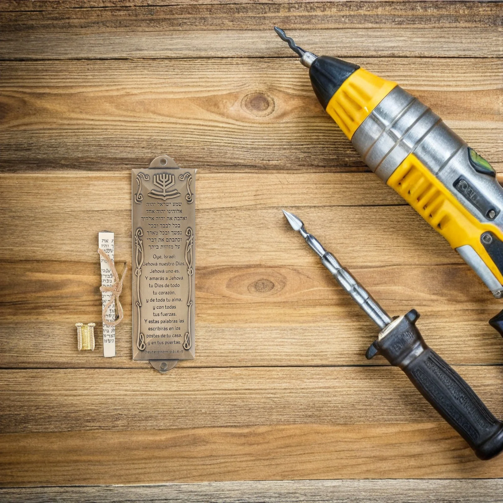 

2pcs Mezuzah With Scroll Alloy Metal Door Mount For Front Door Jewish Home Blessing Holiday Decor Gatepost Mezuzah Wall Art