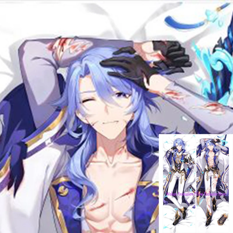 

Dakimakura Anime Pillow Cover Kamisato Ayato Double Sided Print 2-Side Pillowcase Decoration