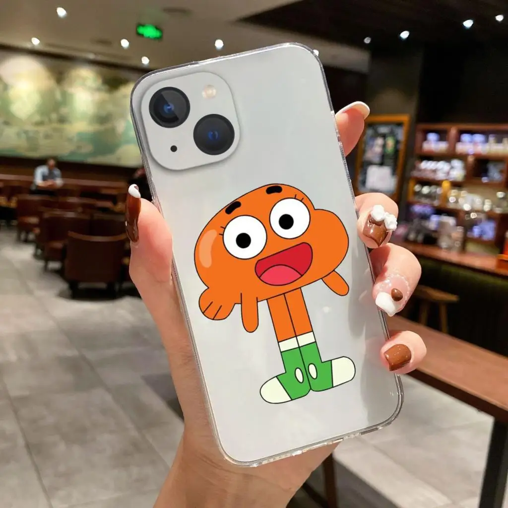 Capa de telefone Gumball-Gumball, capa macia de silicone em TPU, iPhone 11, 12, 13, 14 Pro Max, X, XR, XS Max, 8, 14 Plus, 13Mini