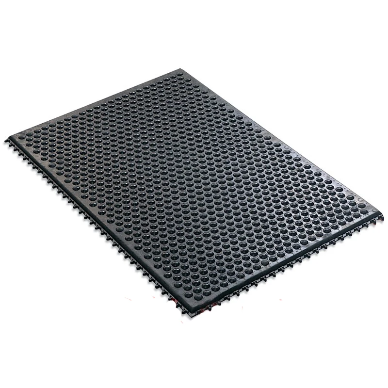 

Rubber Bubble Anti Fatigue Floor Mats Industrial Antistatic Interlock Non-Slip Conductive Rubber Mat
