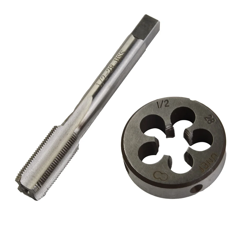 Practical Brand new High quality Tap + Die 1/2-28 2* 2pc Thread Tool UNEF 1/2x28 28 TPI (Thread-Per-Inch) UNEF