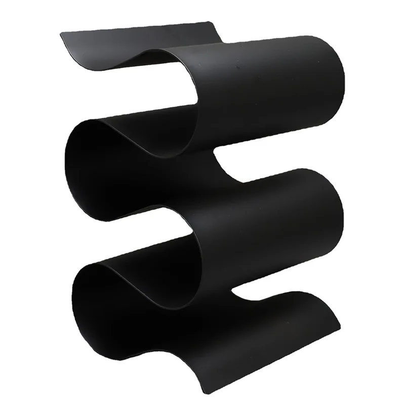 

Simple S-shaped red wine rack, high-end metal ornaments, living room, dining room decorations
