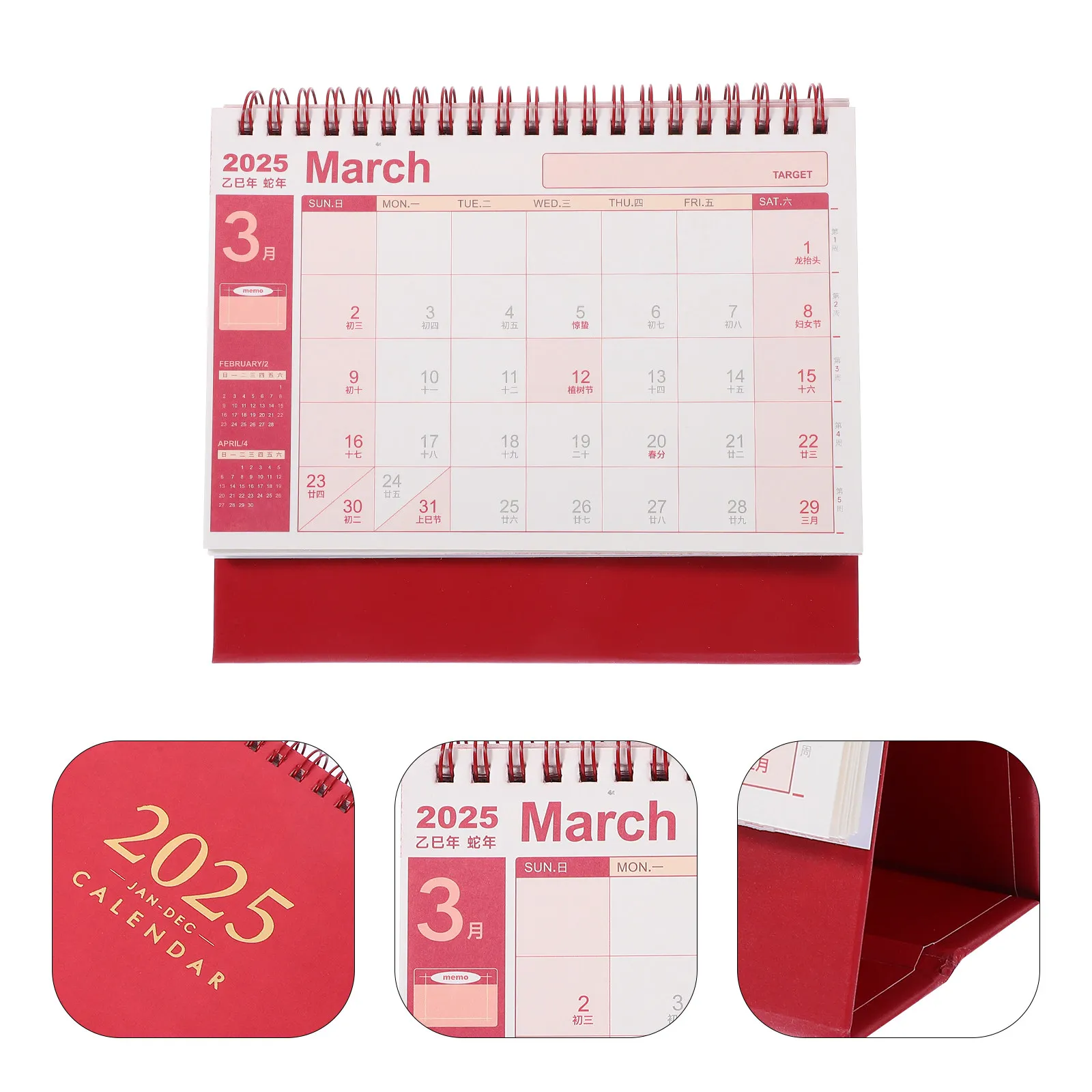 

Aesthetic Desk Calendar 2025 Table Daily Calendars Academic Year Calander Traditional Small