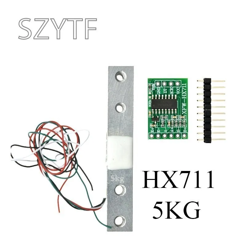 Load Cell 1KG 2KG 5KG 10KG 20KG HX711 AD Module Weight Sensor Electronic Scale Aluminum Alloy Weighing Pressure Sensor YZC-133