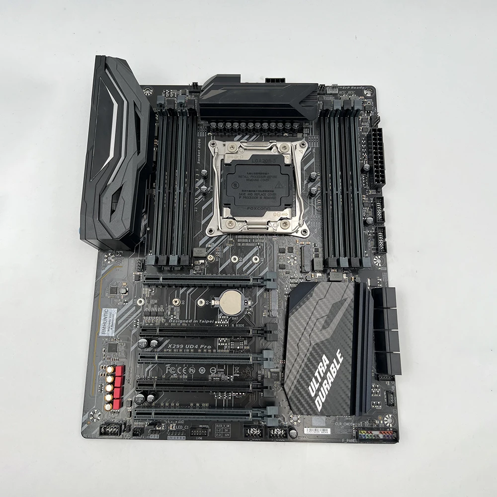 LGA2066 8 * DDR4 256GB PCI-E 3.0 ATX للوحة الأم جيجابايت X299 GA X299 UD4 Pro Gaming