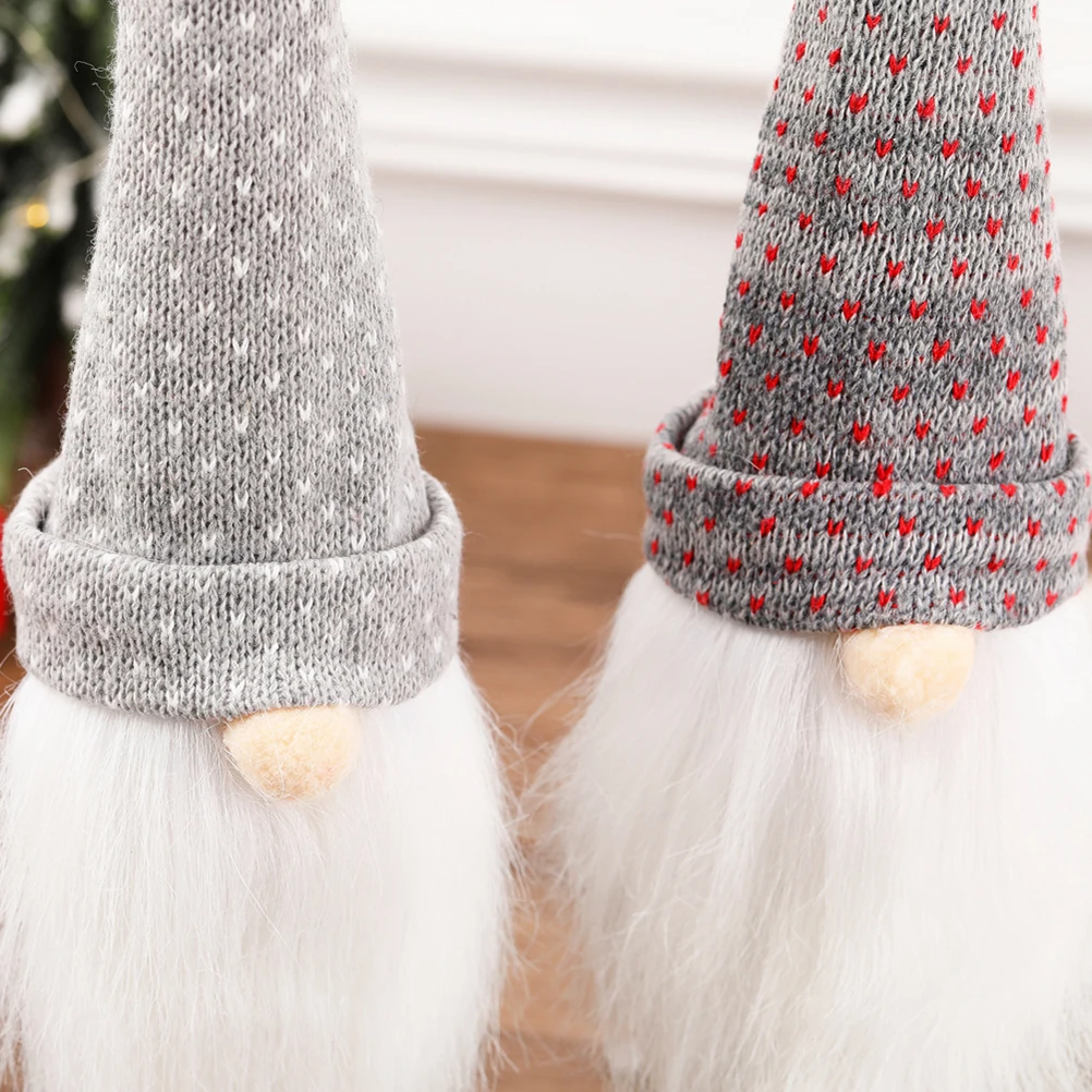 

Christmas Santa Claus Bottle Cover Set Decorative Covers for Party Banquet Holiday Table Ornament